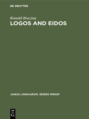 cover image of Logos and Eidos